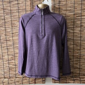 Tommy Bahama Quarter Zip Pullover Sweater Purple